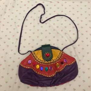 Vintage 60s Gypsy/Genie Jewel Shoulder Bag